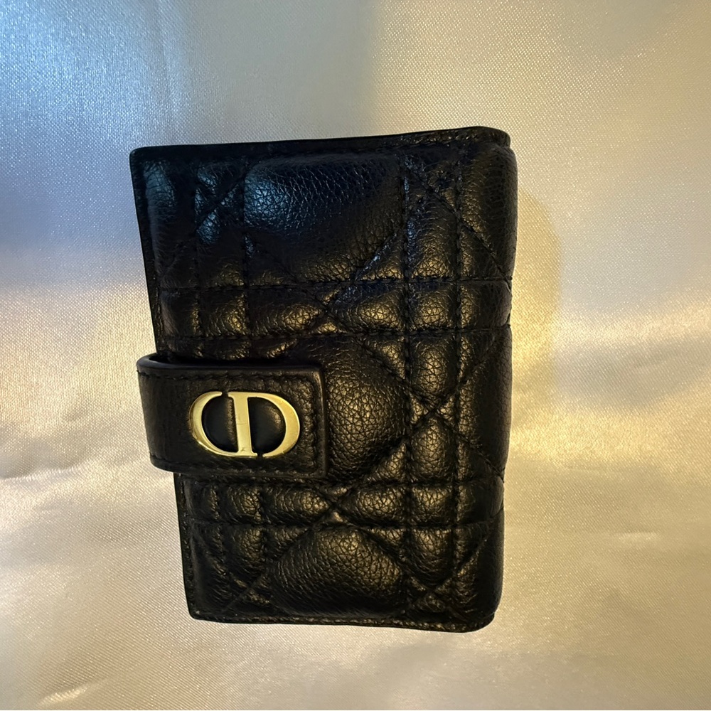 Authentic Christian Dior Caro Card Holder Wallet